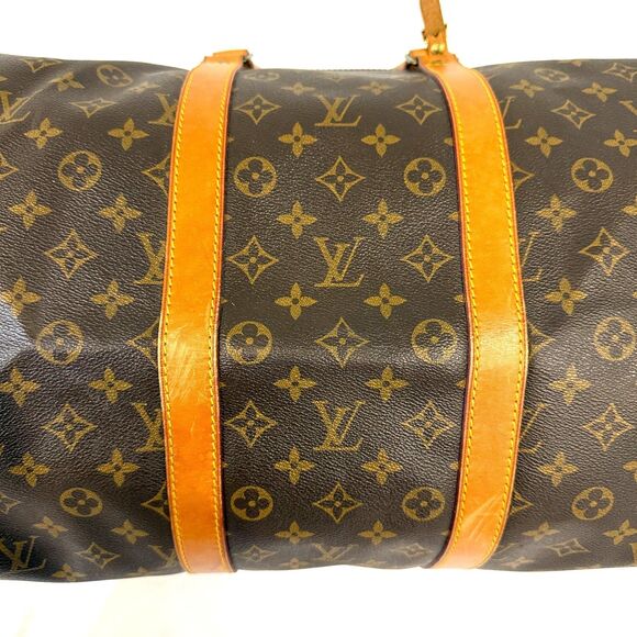 Louis Vuitton Monogram Keepall Bandouliere 55 With Strap COA Included - Picture 4 of 14